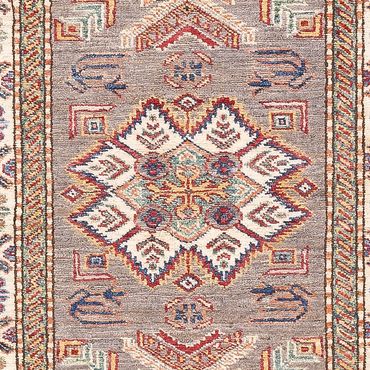 Alfombra de pasillo Alfombra Ziegler - Kazak - 293 x 83 cm - beige oscuro