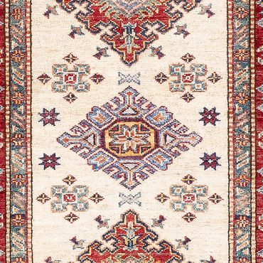 Alfombra de pasillo Alfombra Ziegler - Kazak - 304 x 82 cm - beige