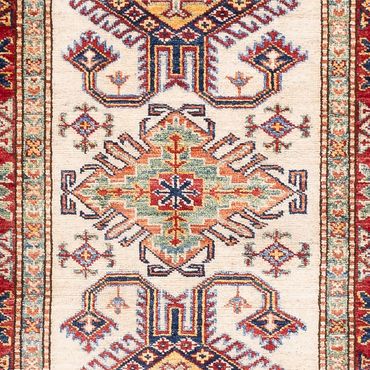 Alfombra de pasillo Alfombra Ziegler - Kazak - 293 x 79 cm - beige