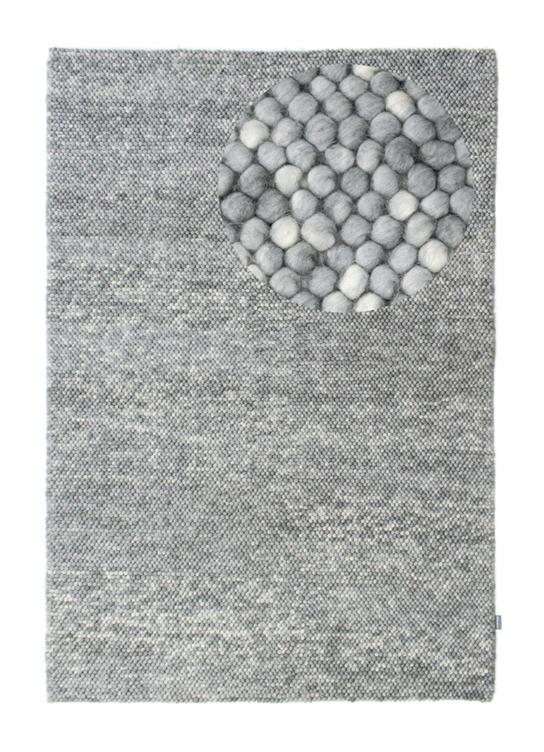 Tapis en laine - Boule en feutre - Mosaik - rectangle