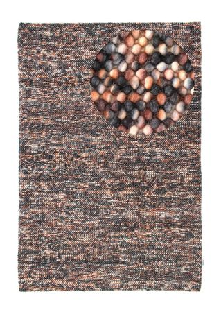 Wool Rug - Felt ball - Mosaik - rectangle