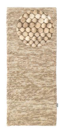 Wool Rug - Felt ball - Mosaik - runner