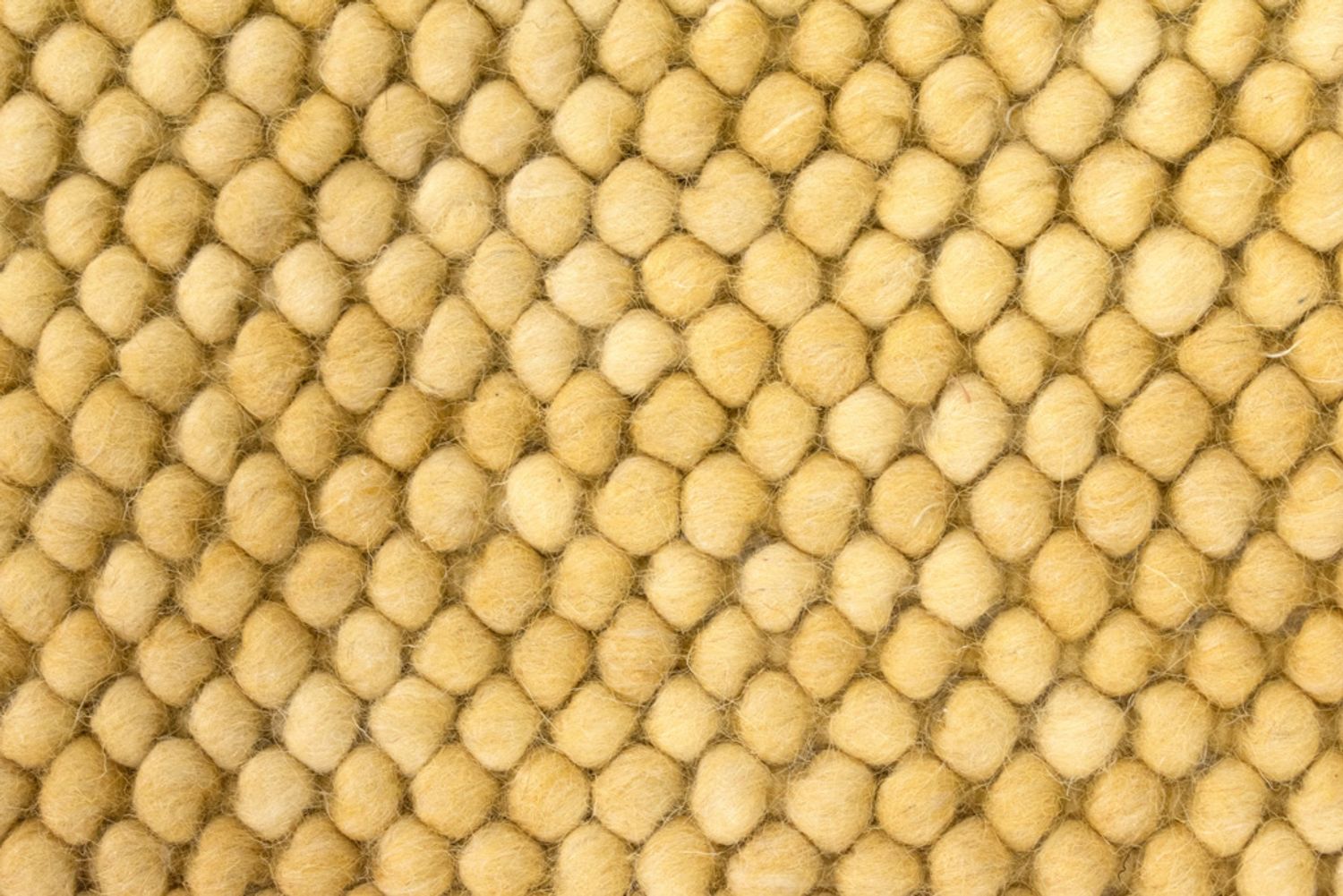 Wool Rug - Felt ball - Mosaik - round