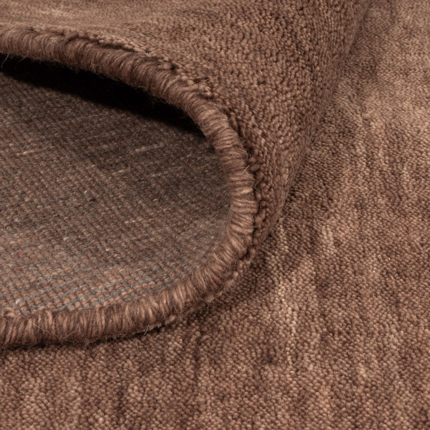 Gabbeh Teppich - Softy - Uni - rund