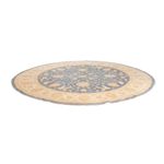 Tapis Ziegler ronde  - 247 x 248 cm - bleu pétrole