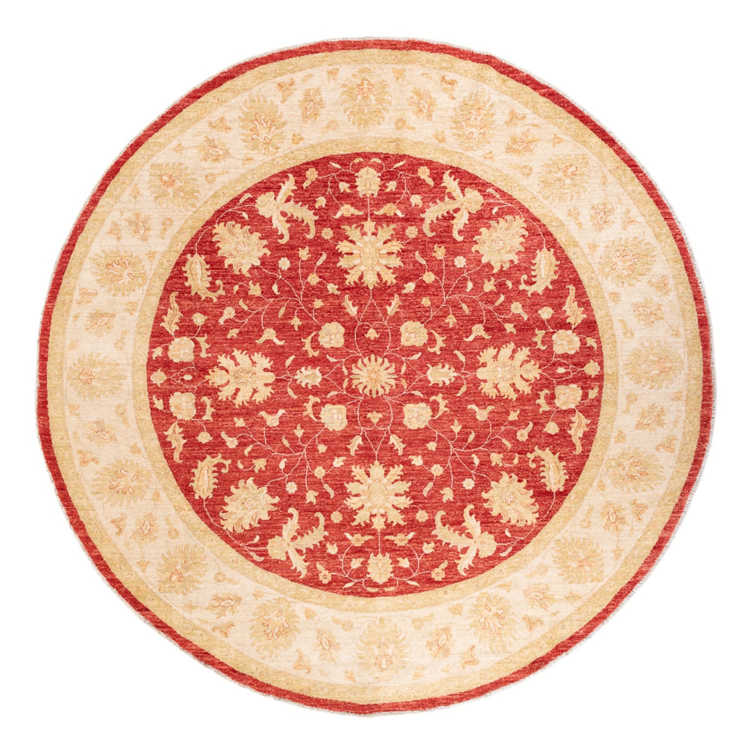 Tapis Ziegler ronde  - 247 x 247 cm - rouge