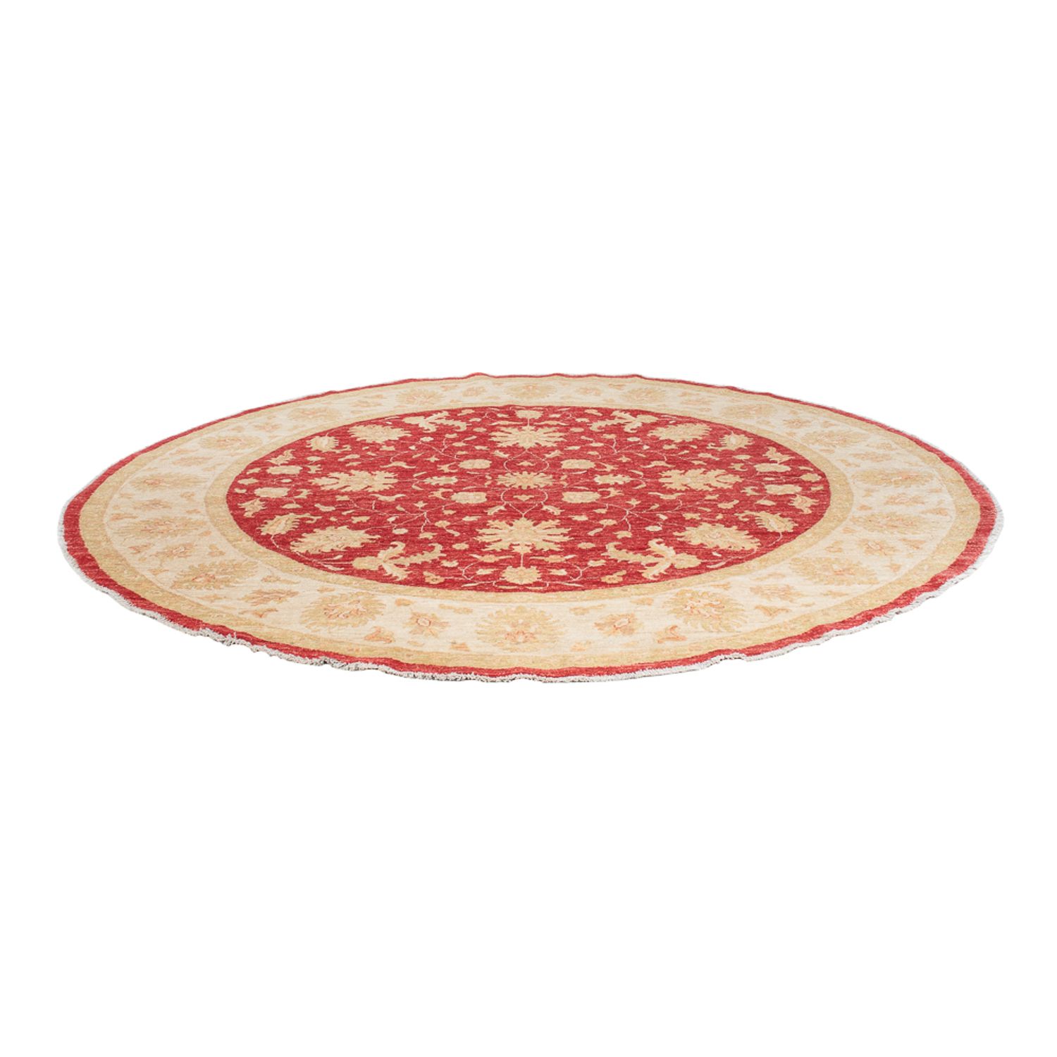 Ziegler Teppich rund  - 247 x 247 cm - rot