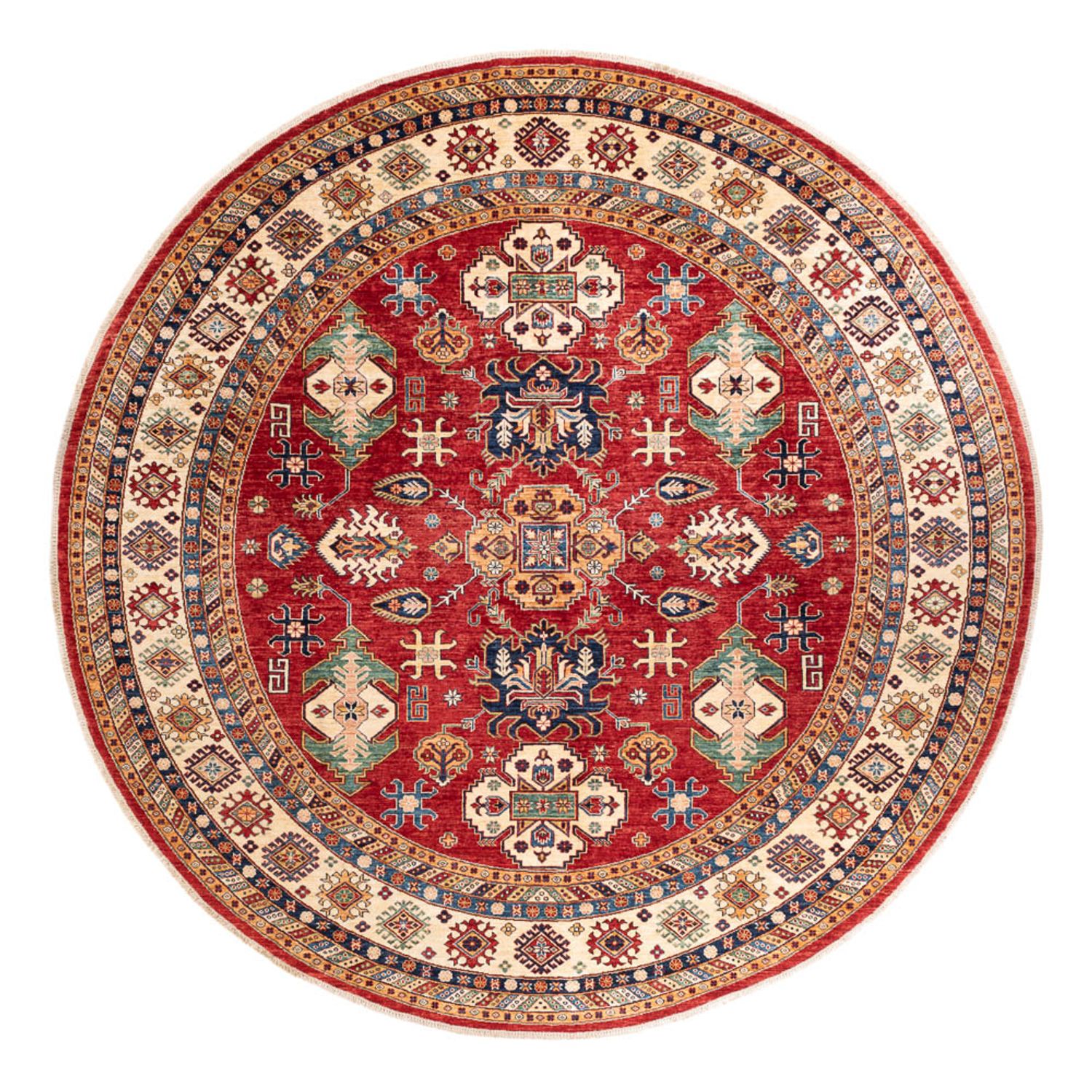 Tapis Ziegler - Kazak ronde  - 306 x 306 cm - multicolore