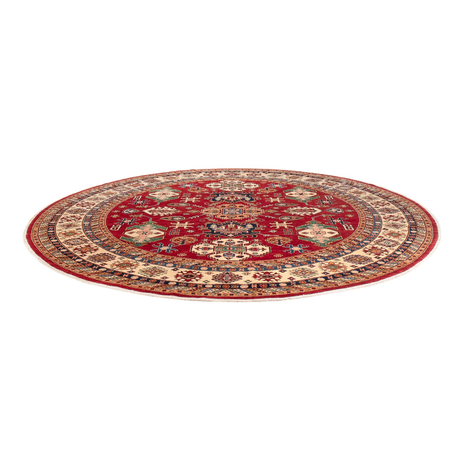 Tapis Ziegler - Kazak ronde  - 306 x 306 cm - multicolore