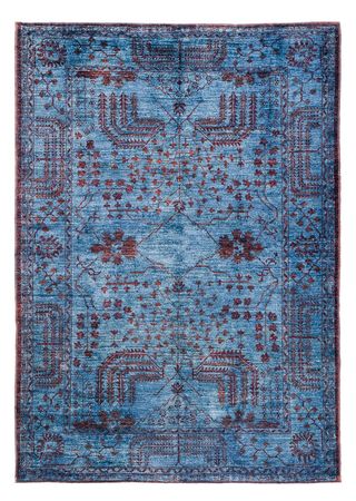 Tappeto Ziegler - Moderno - Vintage/Tinto di moda - 199 x 141 cm - blu