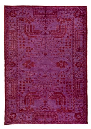 Tapis Ziegler - Moderne - Vintage/Overdyed - 197 x 139 cm - violet