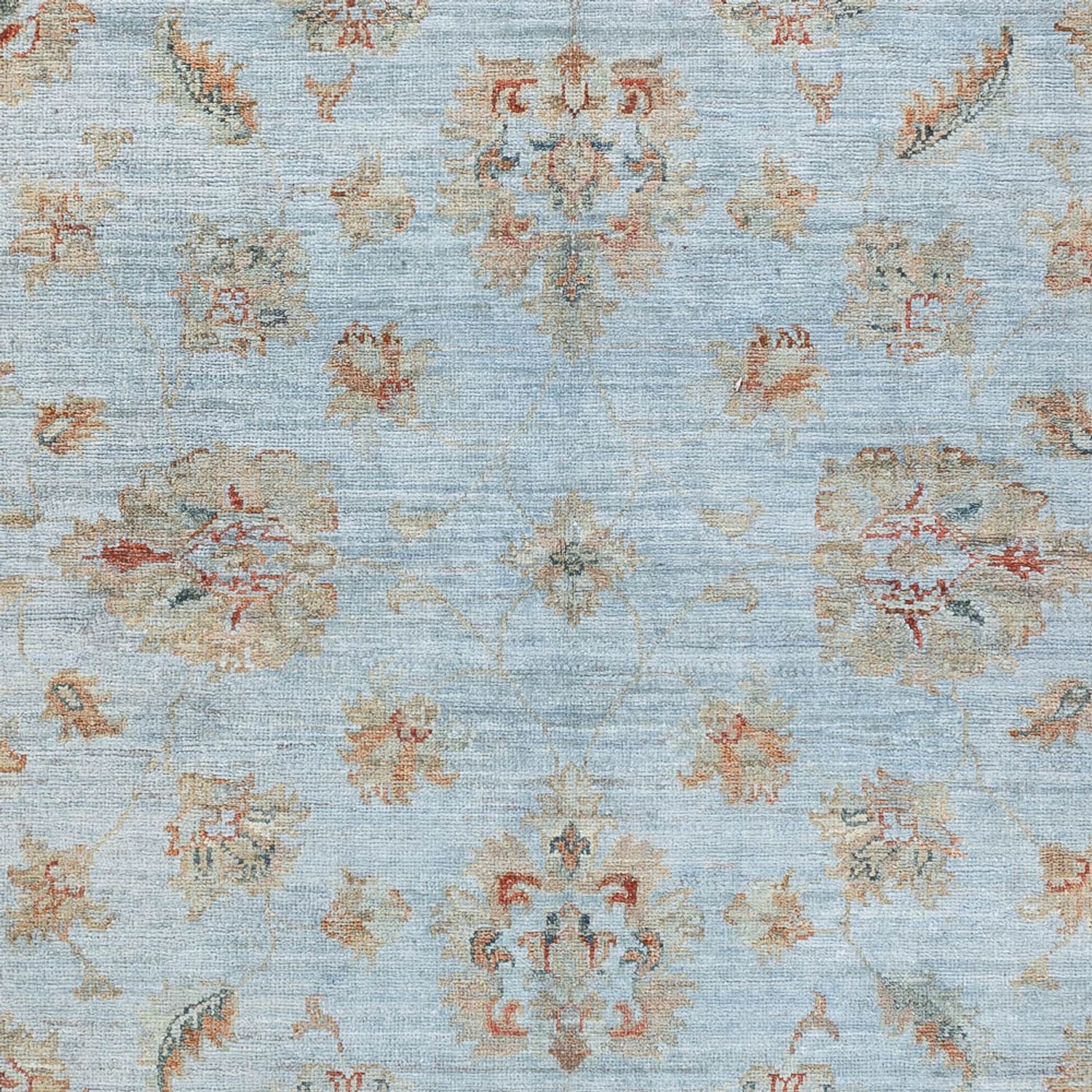 Ziegler Carpet - Modern - Vintage / färgad - 197 x 148 cm - ljusblå