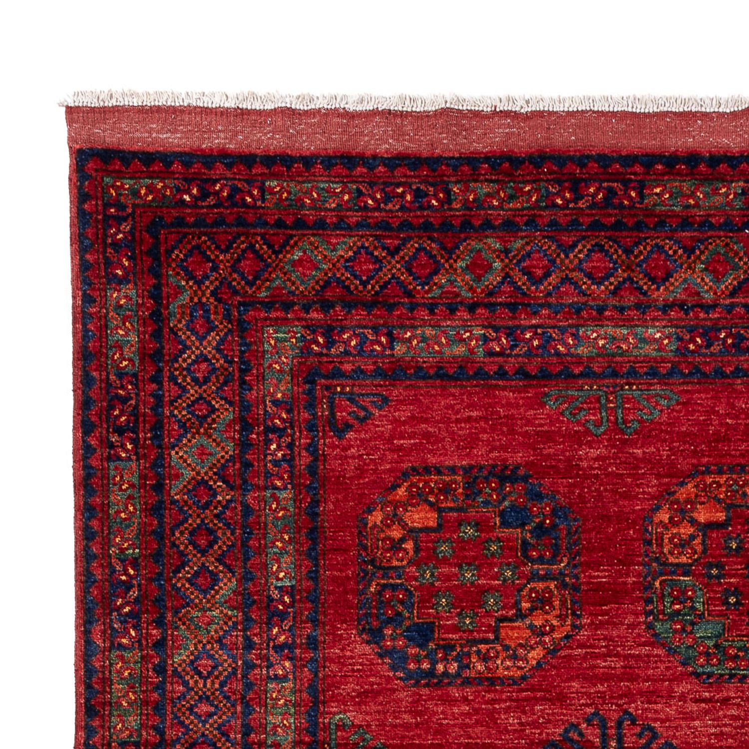 Alfombra afgana - Kunduz - 317 x 213 cm - rojo