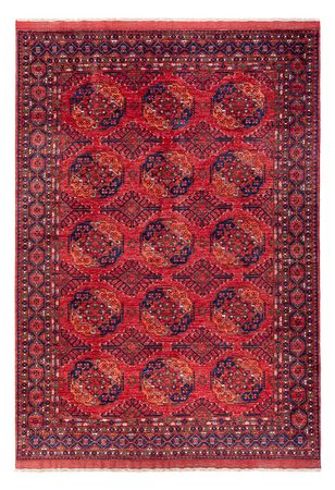 Alfombra afgana - Kunduz - 296 x 207 cm - rojo claro