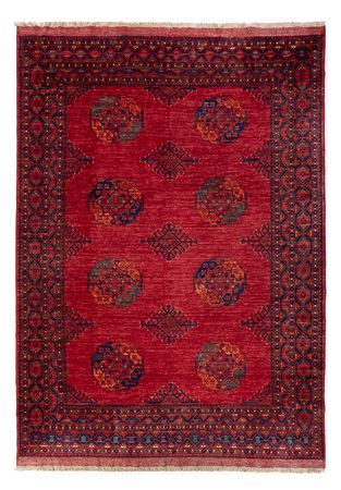 Alfombra afgana - Kunduz - 299 x 220 cm - rojo