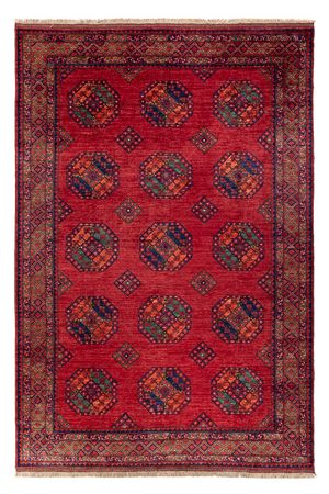 Alfombra afgana - Kunduz - 300 x 206 cm - rojo