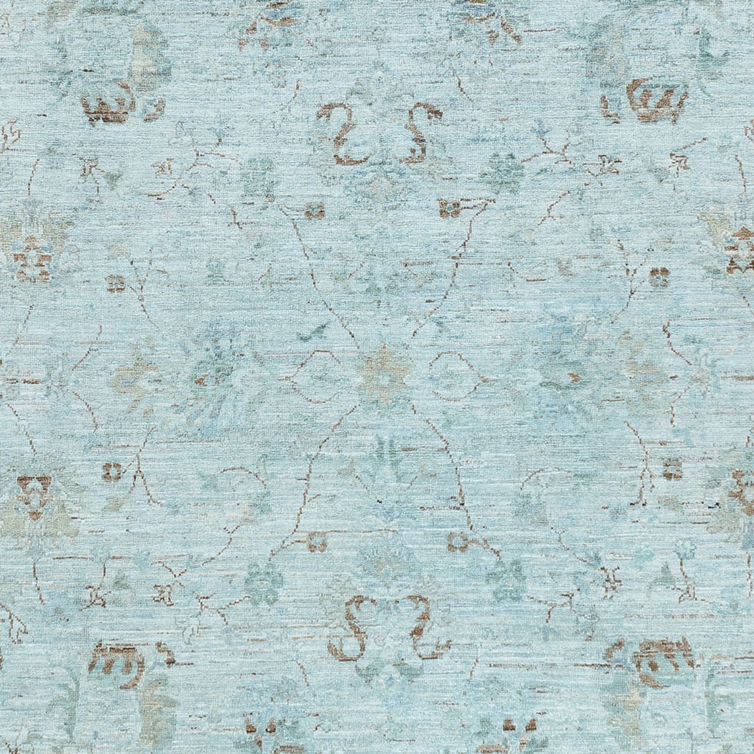 Ziegler Carpet - Modern - Vintage / färgad - 300 x 202 cm - ljusblå