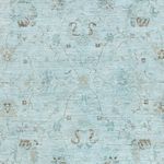 Ziegler Rug - Modern - Vintage/Overdyed - 300 x 202 cm - light blue