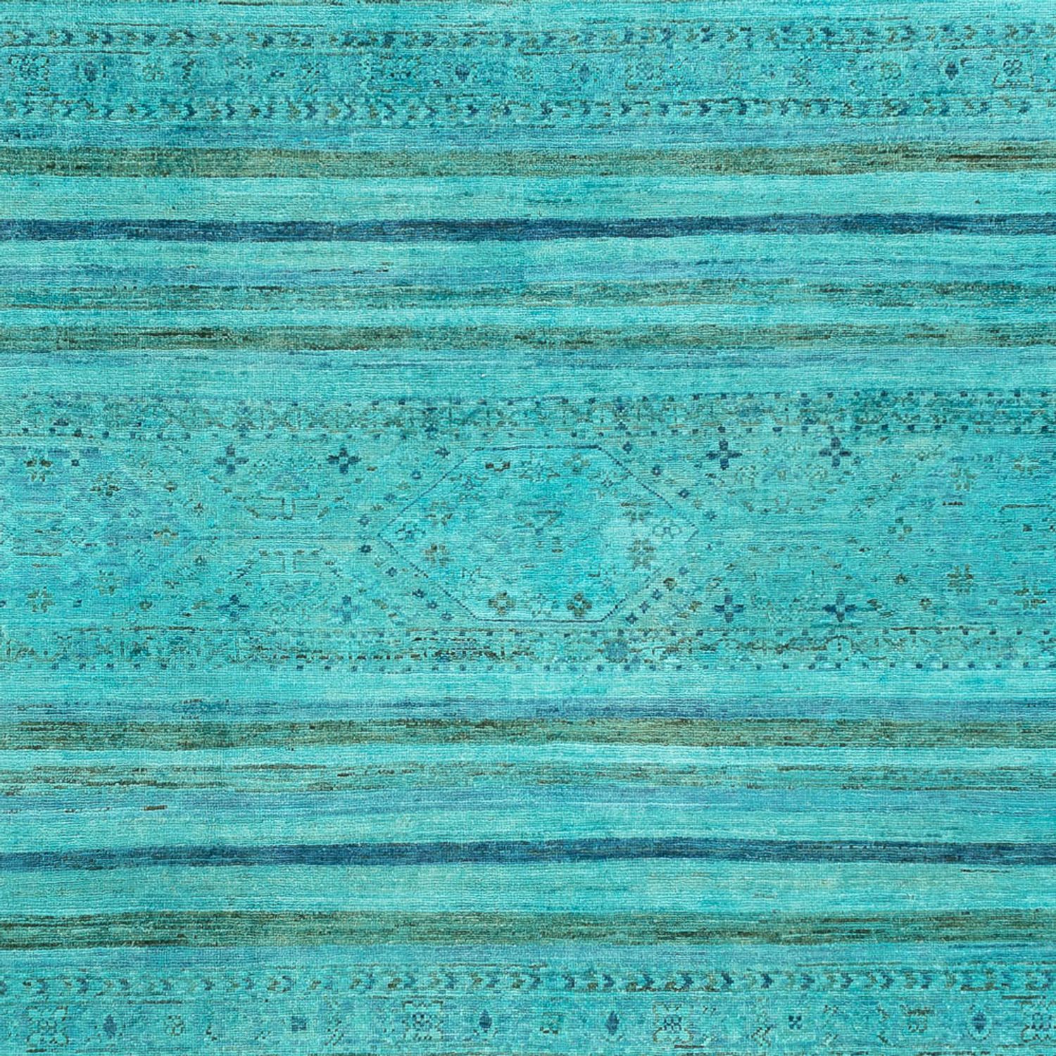 Ziegler Rug - Modern - Vintage/Overdyed - 314 x 204 cm - turquoise