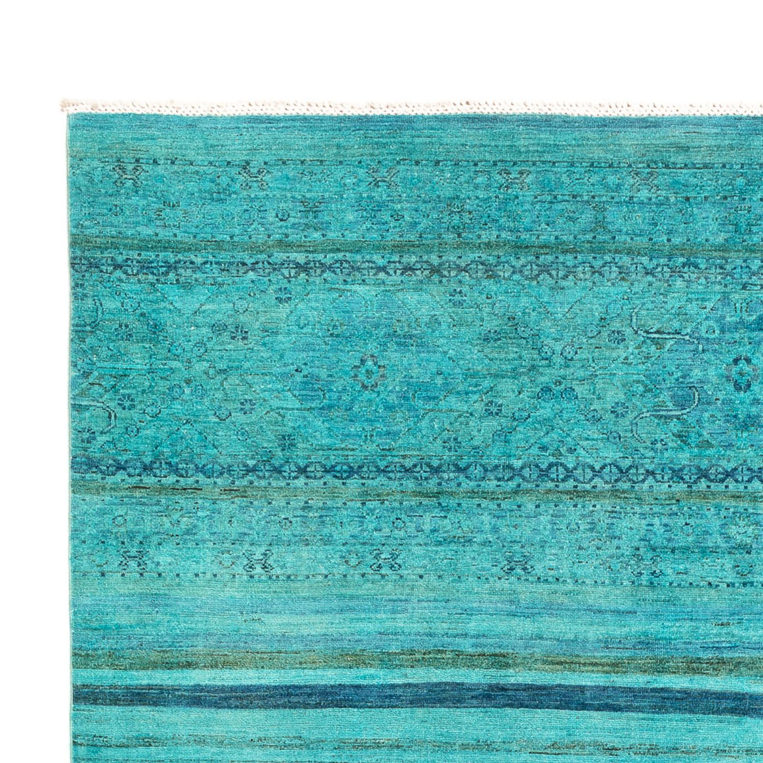 Ziegler Rug - Modern - Vintage/Overdyed - 314 x 204 cm - turquoise