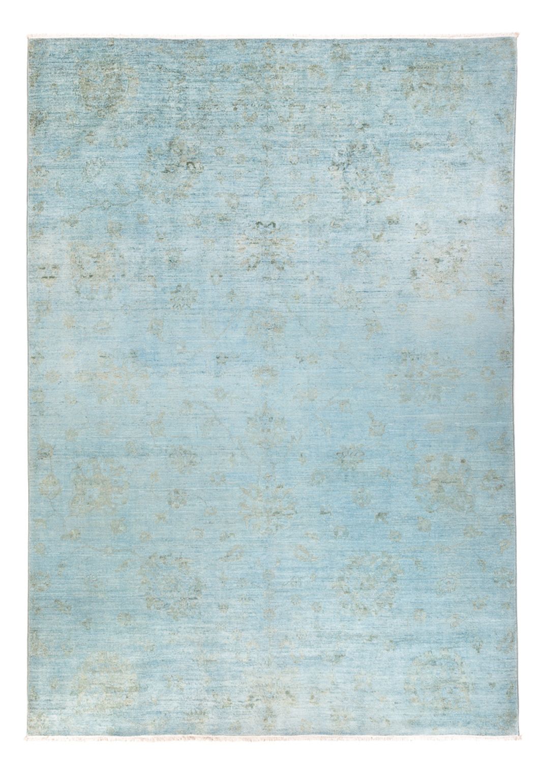 Ziegler Rug - Modern - Vintage/Overdyed - 292 x 204 cm - light blue