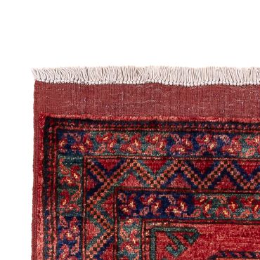 Runner Afghan Rug - Kunduz - 260 x 83 cm - red