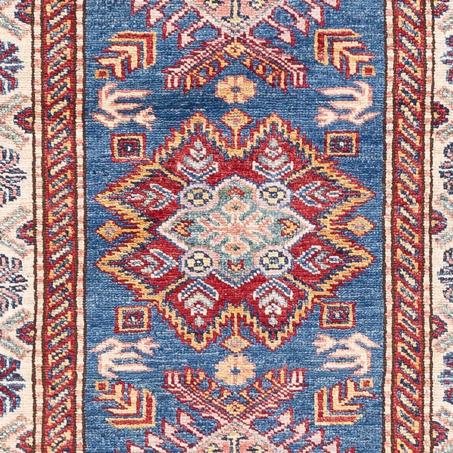 Loper Ziegler Tapijt - Kazak - 247 x 73 cm - blauw