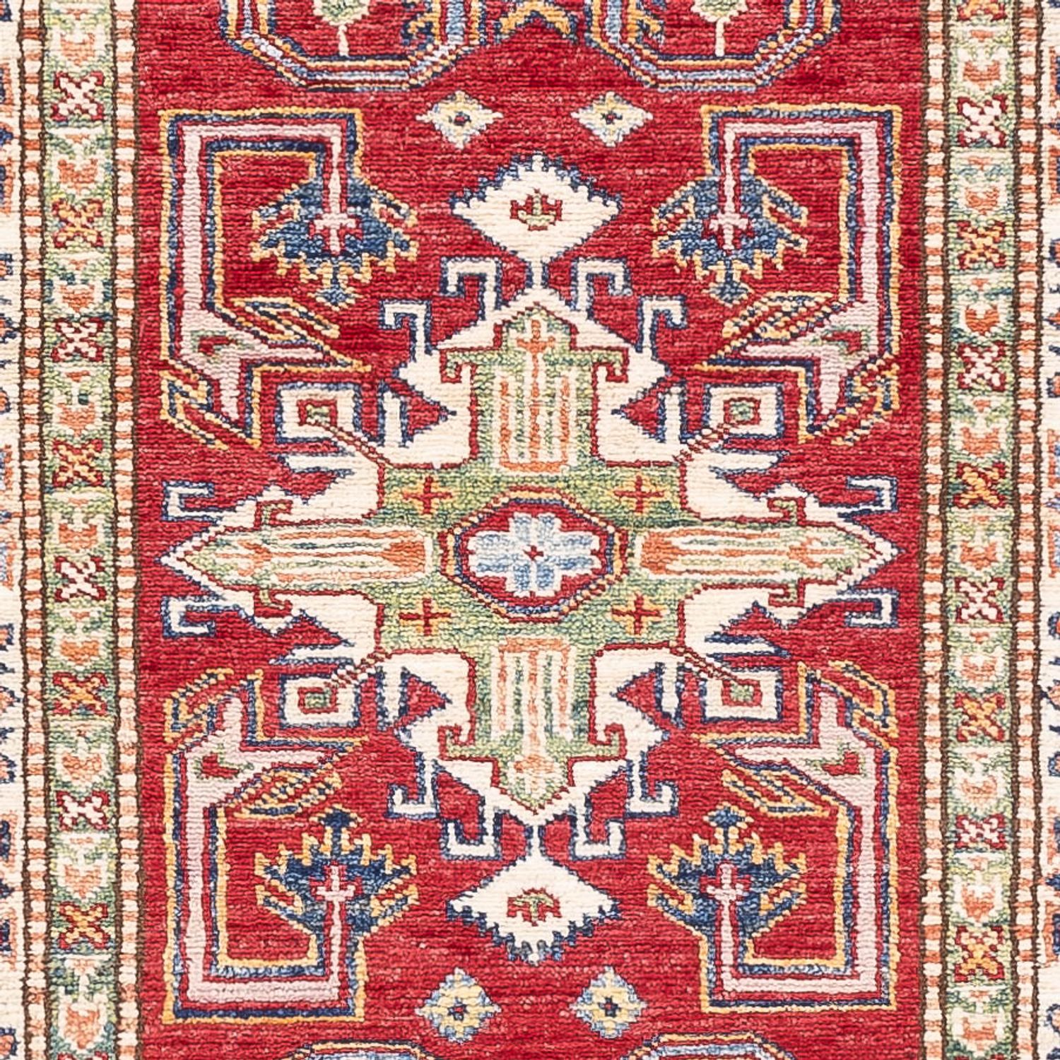 Tapis de couloir Tapis Ziegler - Kazak - 250 x 76 cm - rouge