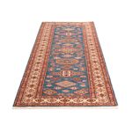 Tapis de couloir Tapis Ziegler - Kazak - 252 x 75 cm - bleu