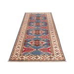 Tapis de couloir Tapis Ziegler - Kazak - 288 x 82 cm - bleu