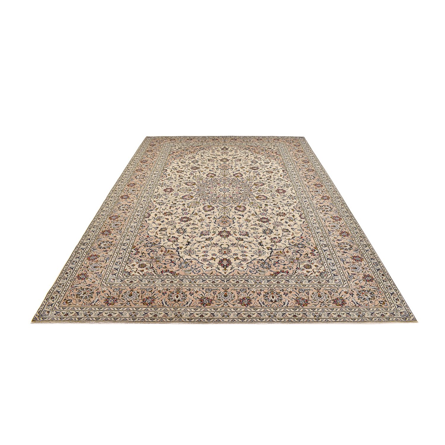 Perserteppich - Keshan - 355 x 246 cm - hellbeige