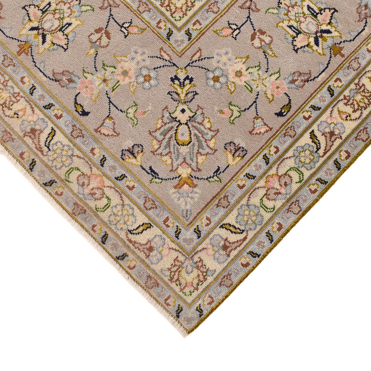 Tapis persan - Keshan - 343 x 243 cm - beige clair