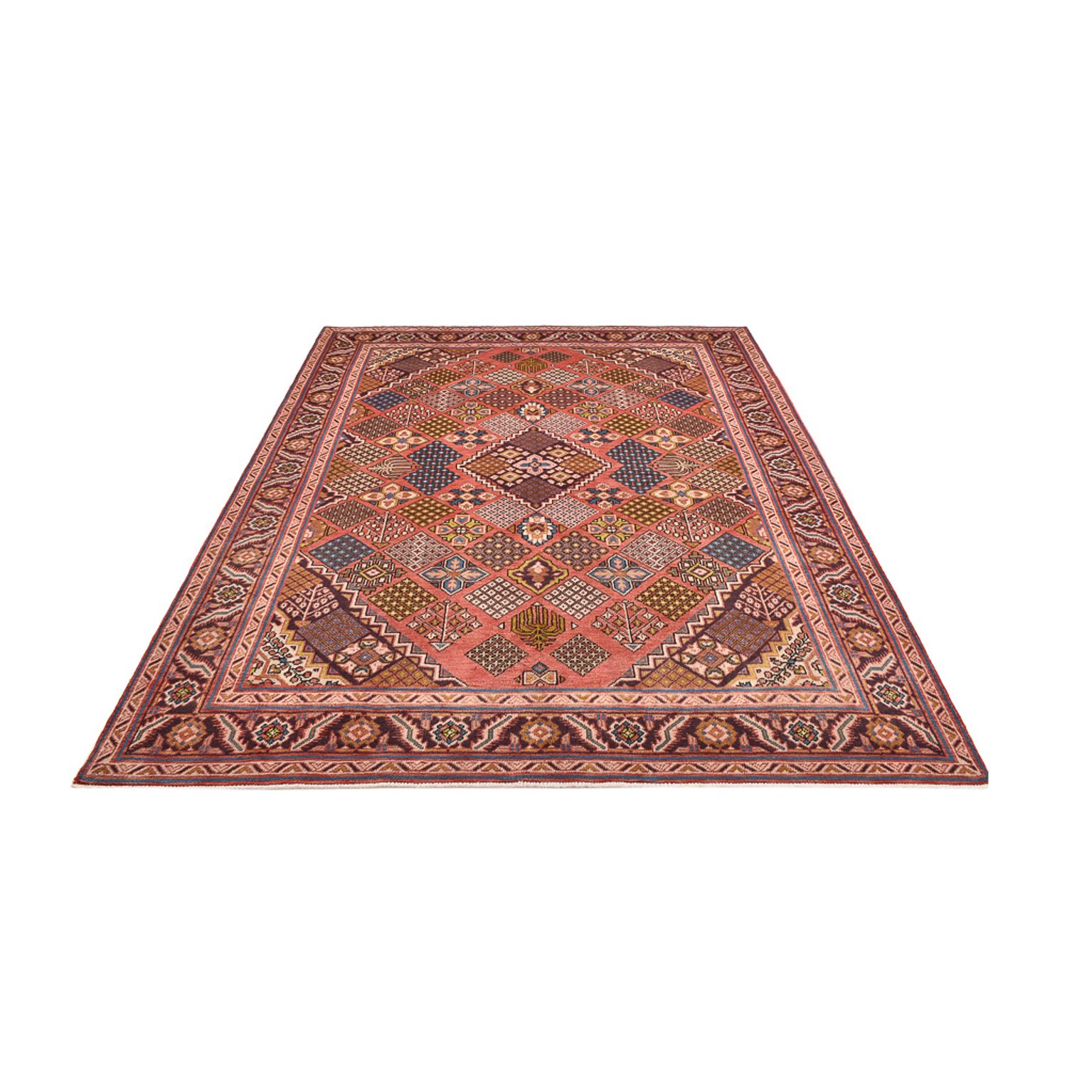 Tapis persan - Nomadic carré  - 210 x 193 cm - rouille