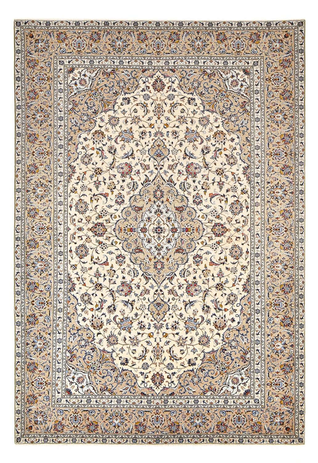 Tapis persan - Keshan - 346 x 237 cm - beige