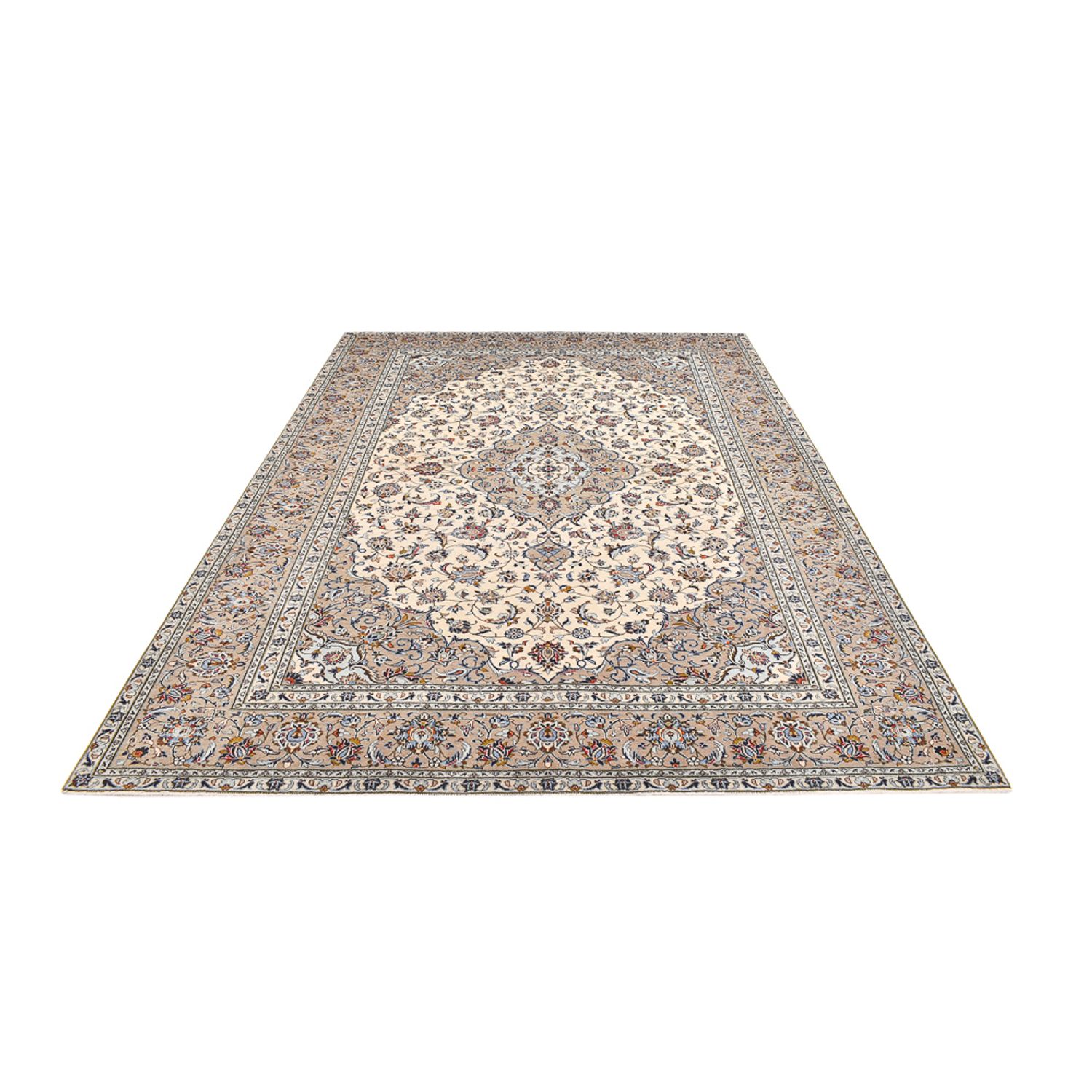 Tapis persan - Keshan - 346 x 237 cm - beige