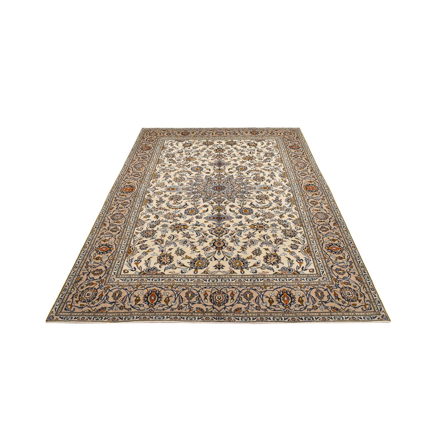 Alfombra persa - Keshan - 290 x 194 cm - beige