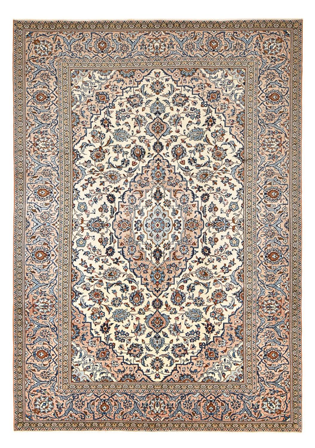 Tapis persan - Keshan - 356 x 240 cm - beige