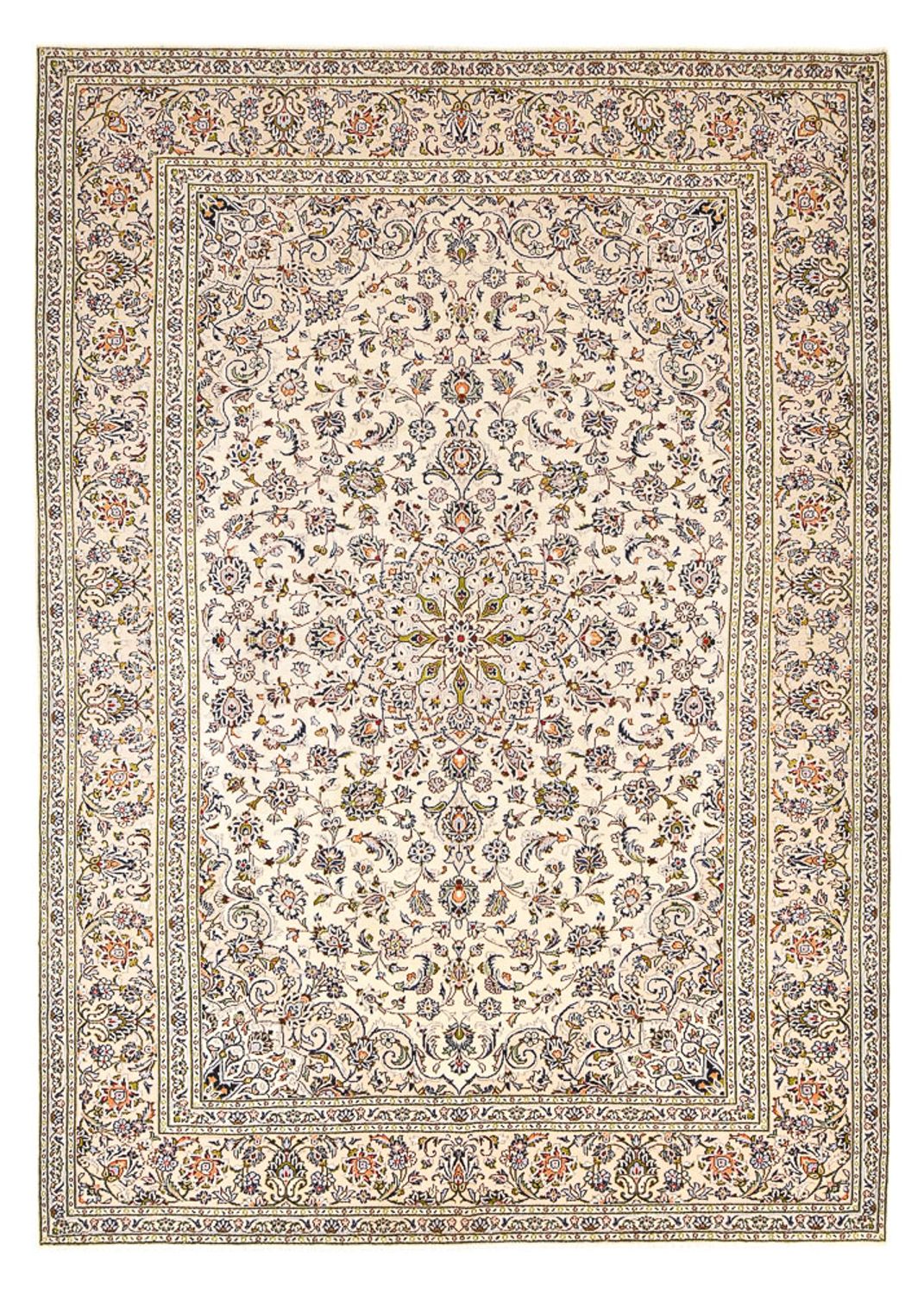 Tapis persan - Keshan - 346 x 246 cm - beige