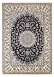 Tapis persan - Nain - 355 x 284 cm - bleu foncé