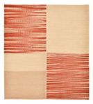 Tapis Kelim - Tendance carré  - 114 x 102 cm - multicolore