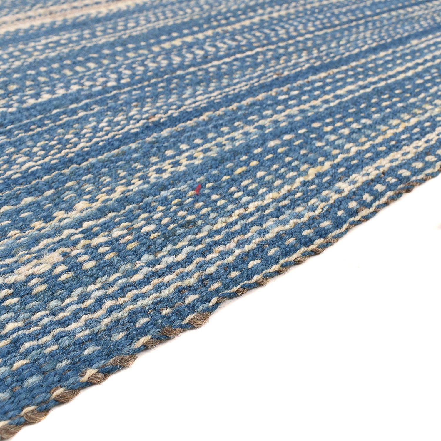 Kelim Teppich - Trendy - 259 x 209 cm - seeblau