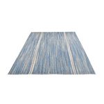 Kelim Teppich - Trendy - 259 x 209 cm - seeblau