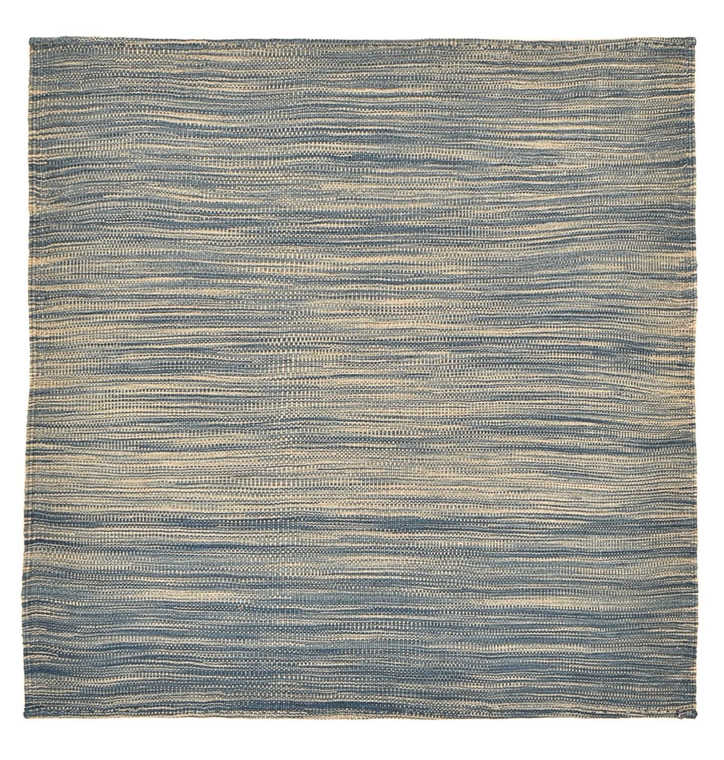 Kelim Teppich - Trendy - 95 x 85 cm - petrolblau