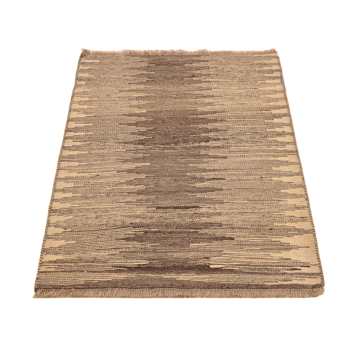 Tapis Kelim - Tendance - 117 x 85 cm - beige foncé