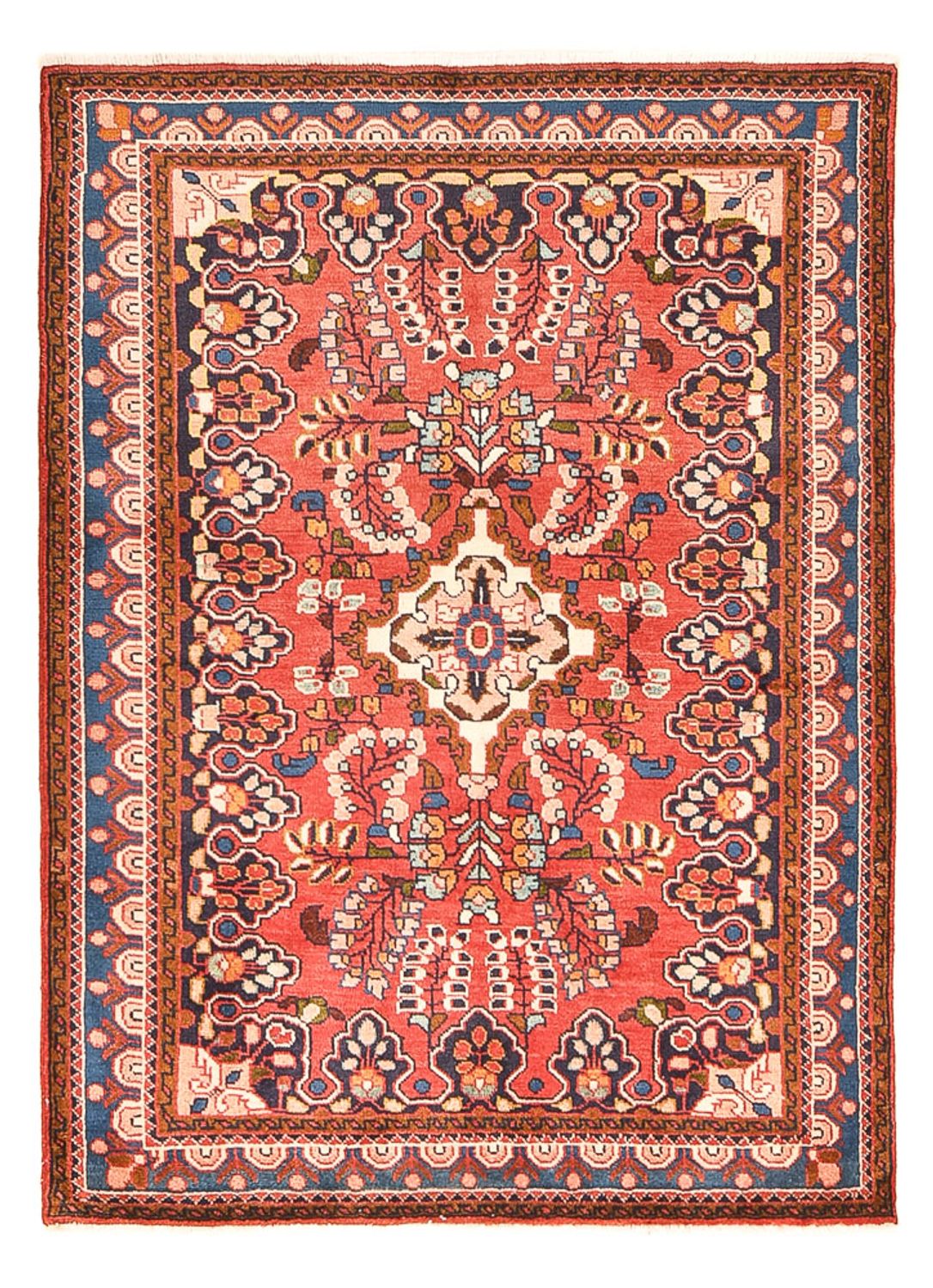 Perserteppich - Nomadic - 148 x 108 cm - rot