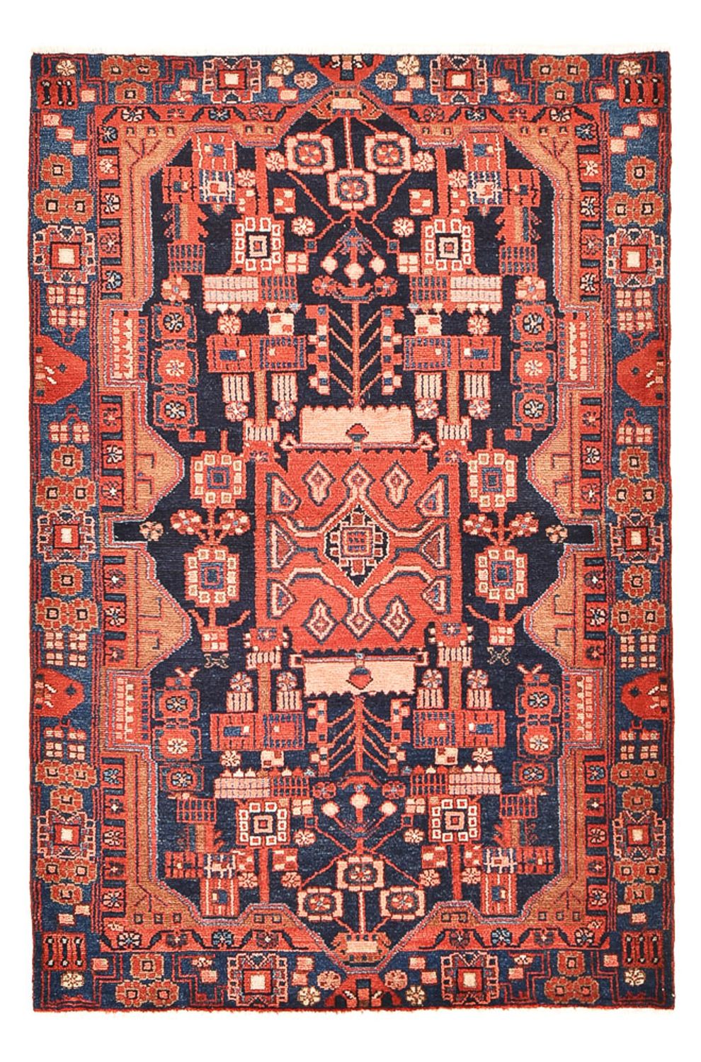 Tapis persan - Nomadic - 171 x 115 cm - rouge clair