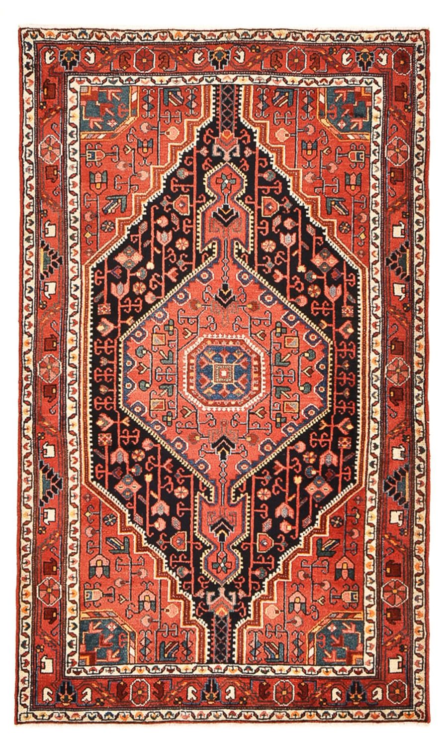 Tapis persan - Nomadic - 182 x 108 cm - rouge clair