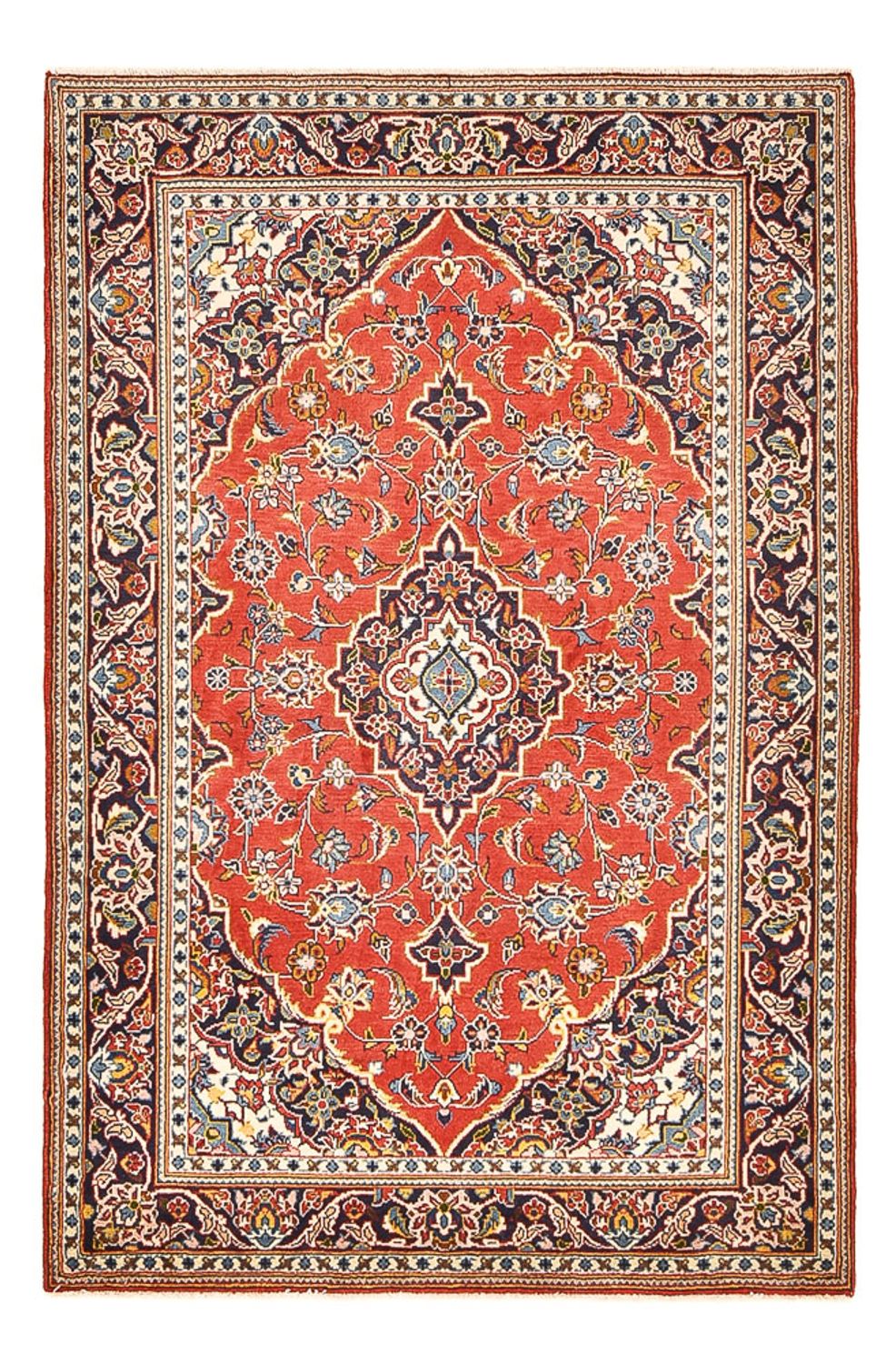 Perserteppich - Keshan - 159 x 105 cm - rot