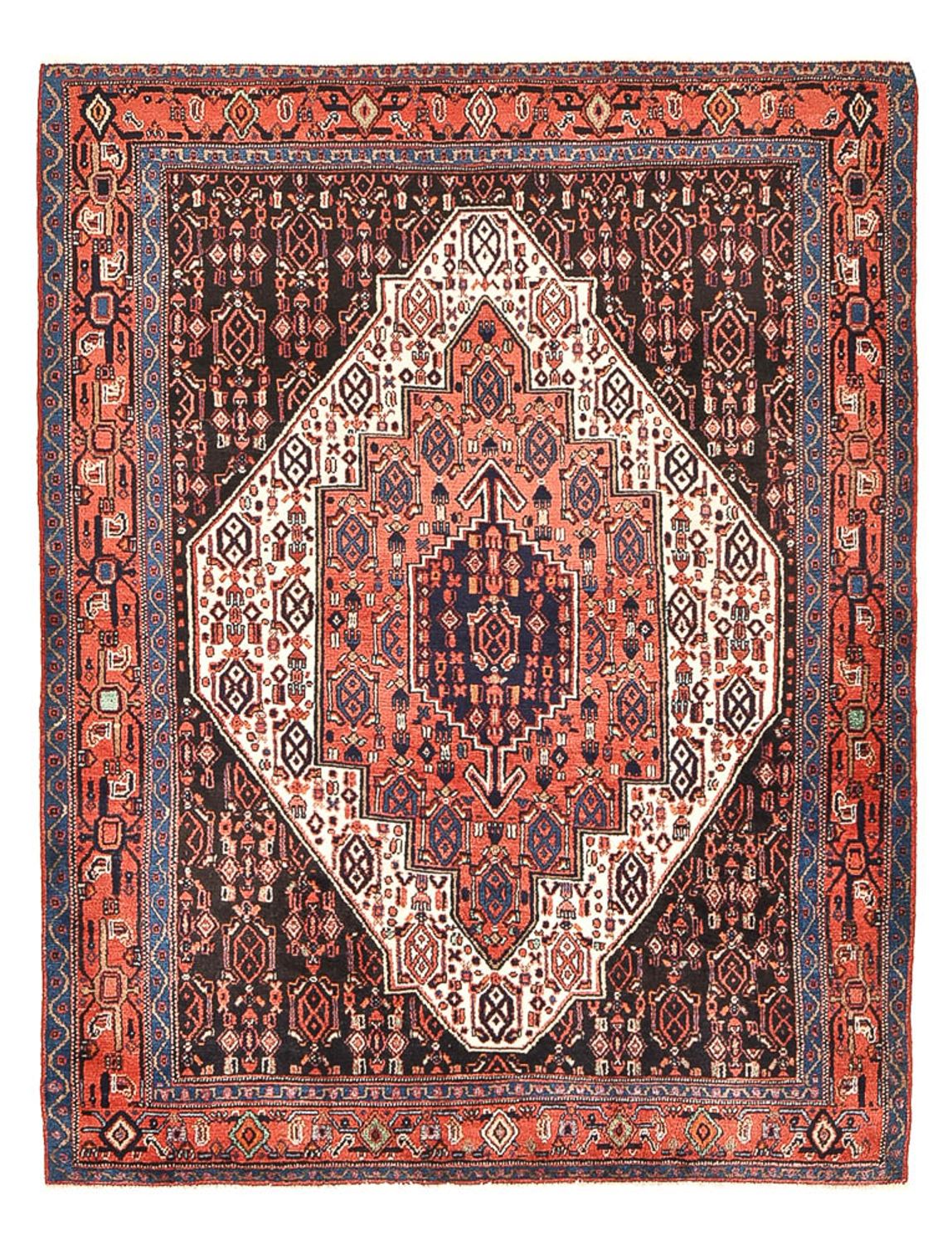 Tapis persan - Classique - 155 x 119 cm - rouge clair