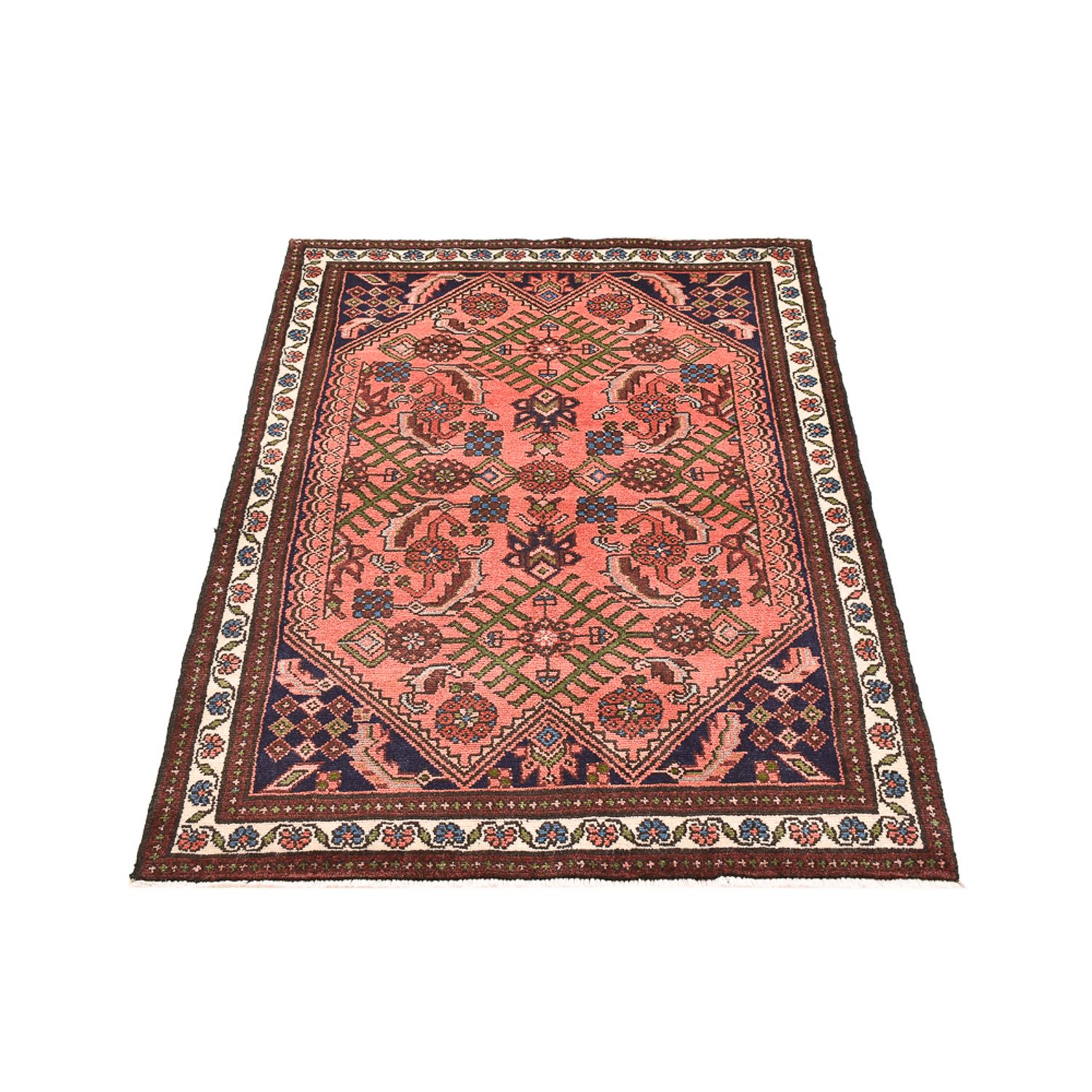 Tapis persan - Nomadic - 143 x 95 cm - rouge clair